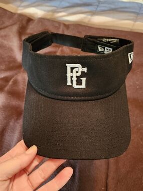 Perfect Game New Era Black Strapback Hat with White Logo Patch